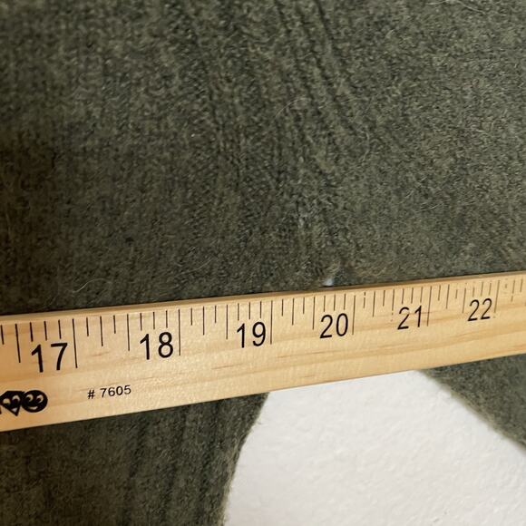 Point Sur Womens Green Mock Neck Sweater Size S Soft Merino Wool Alpaca Blend - Picture 6 of 8